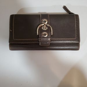Coach Brown Leather Wallet
